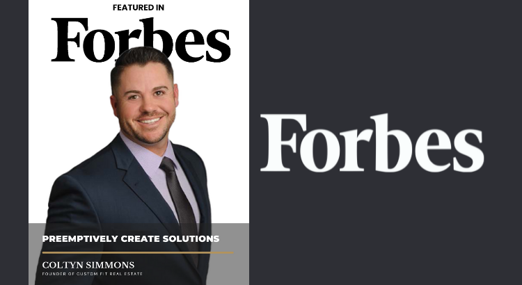 Coltyn Simmons of Custom Fit Real Estate featured in Forbes